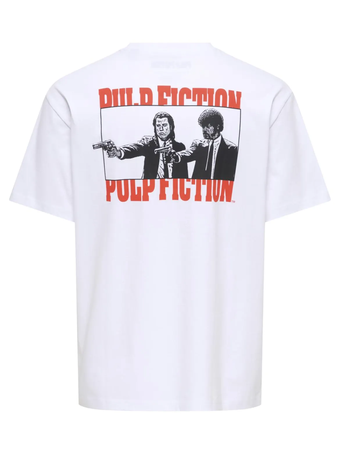 Only & Sons miesten T-paita Pulp Fiction, Bright White