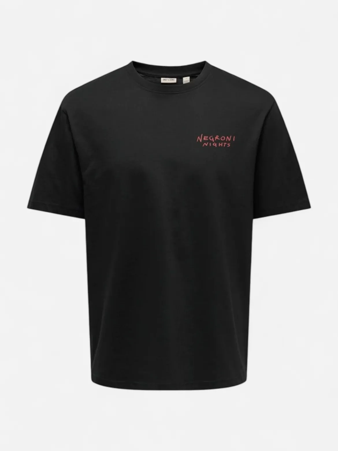 Only & Sons miesten t-paita Spritz Italy Rlx Ss Tee, musta