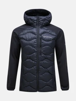 Peak Performance miesten takki M HELIUM DOWN HYBRID HOOD JACKET, musta