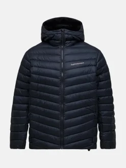 Peak Performance miesten untuvatakki Frost Hood Jacket, hiilenmusta