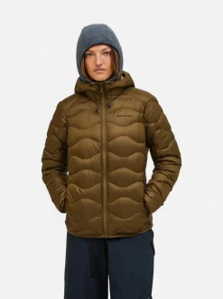 Peak Performance Naisten Kevytuntuvatakki, W Helium Down Hood Jacket Armeijanvihreä