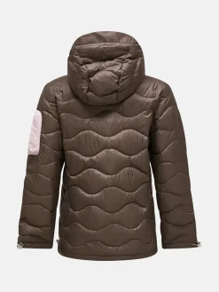 Peak Performance naisten untuvatakki Helium Utility Down Hood Jacket, kaakaonruskea
