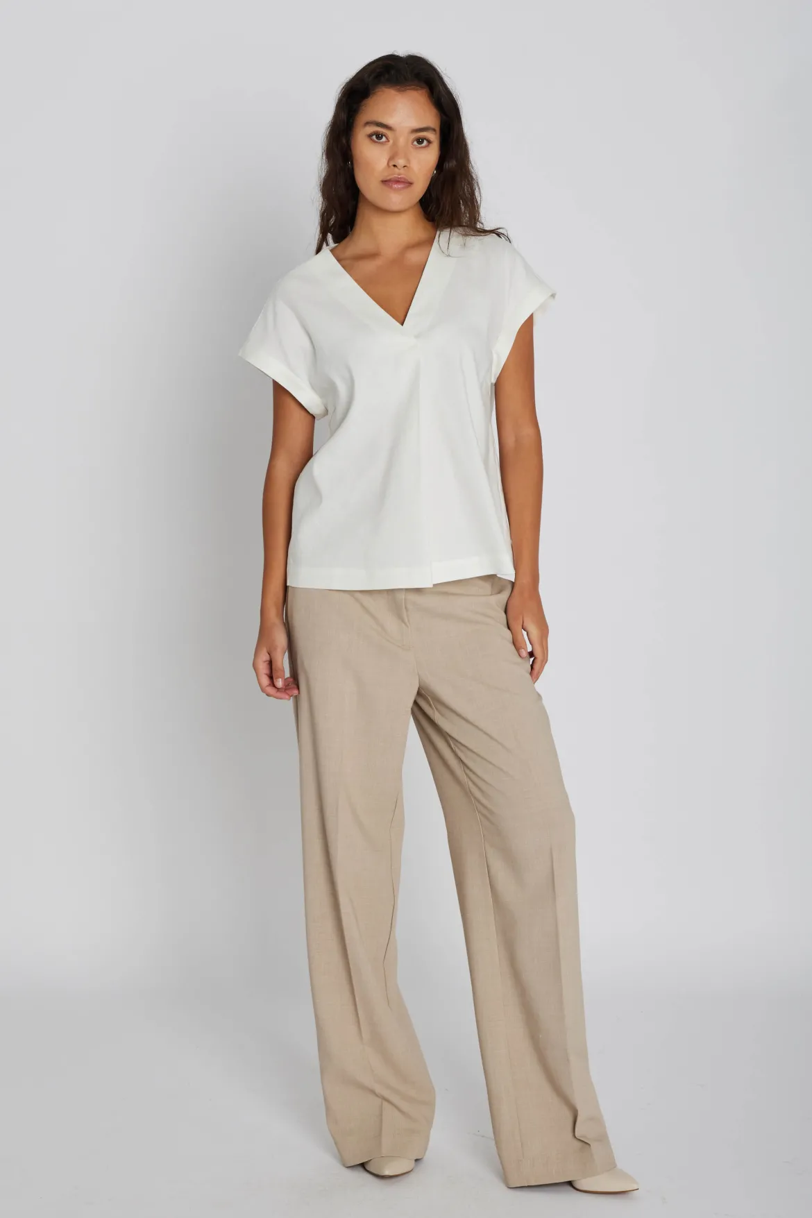 Philosophy Blues Original naisten suorat housut PBO, vaalea beige
