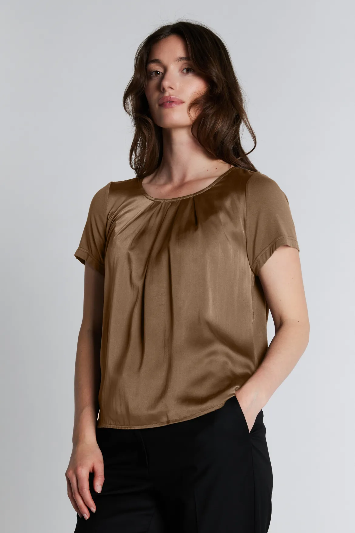 Philosophy Blues Original naisten pusero Meise Top, tummanruskea