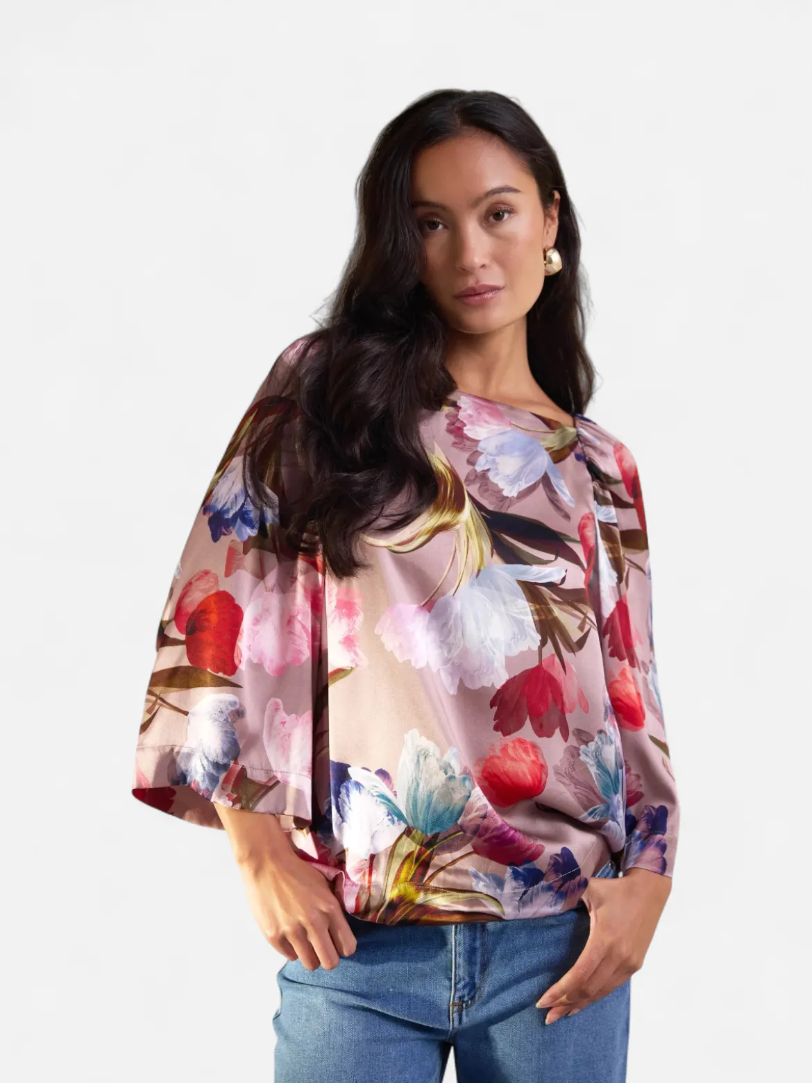 Philosophy Blues Original naisten pusero Celia Silk Blouse, monivärinen kuosi