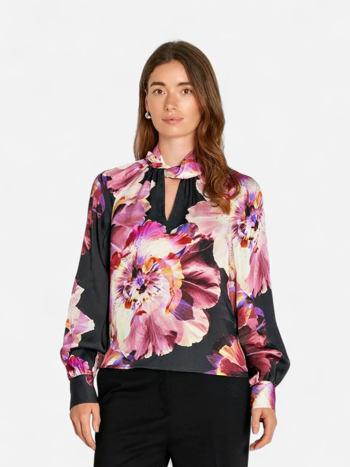 Philosophy Blues Original naisten pusero, VISKO SORIN BLOUSE Kuosi, Punainen