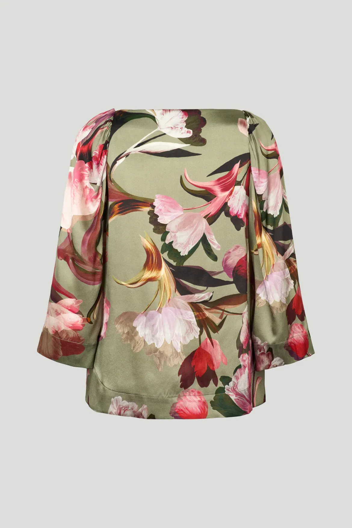 Philosophy Blues Original naisten pusero Celia Silk Blouse, kuosi, vihreä