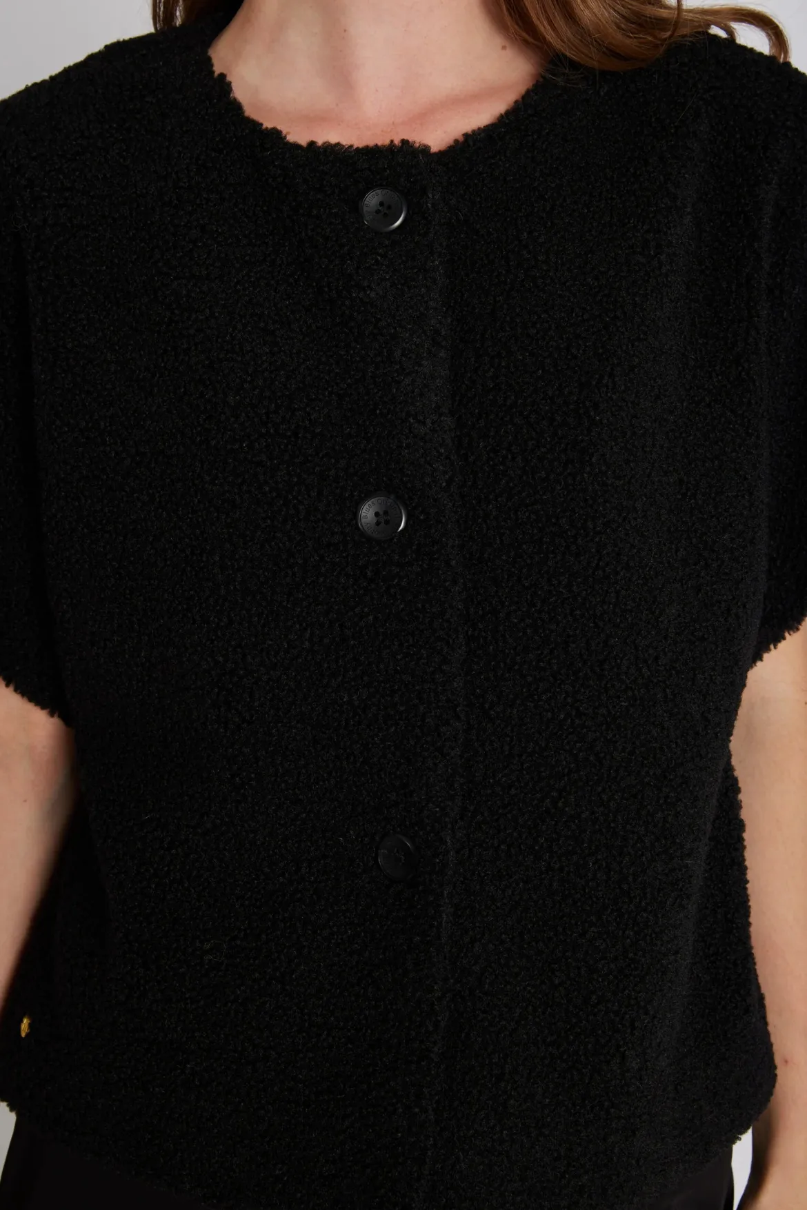 Philosophy Blues Original naisten liivi TEDDY VEST, musta