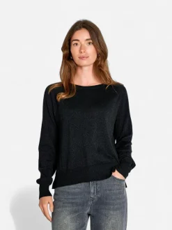 Philosophy Blues Original naisten neulepusero BEKKA KNIT SWEATER, musta