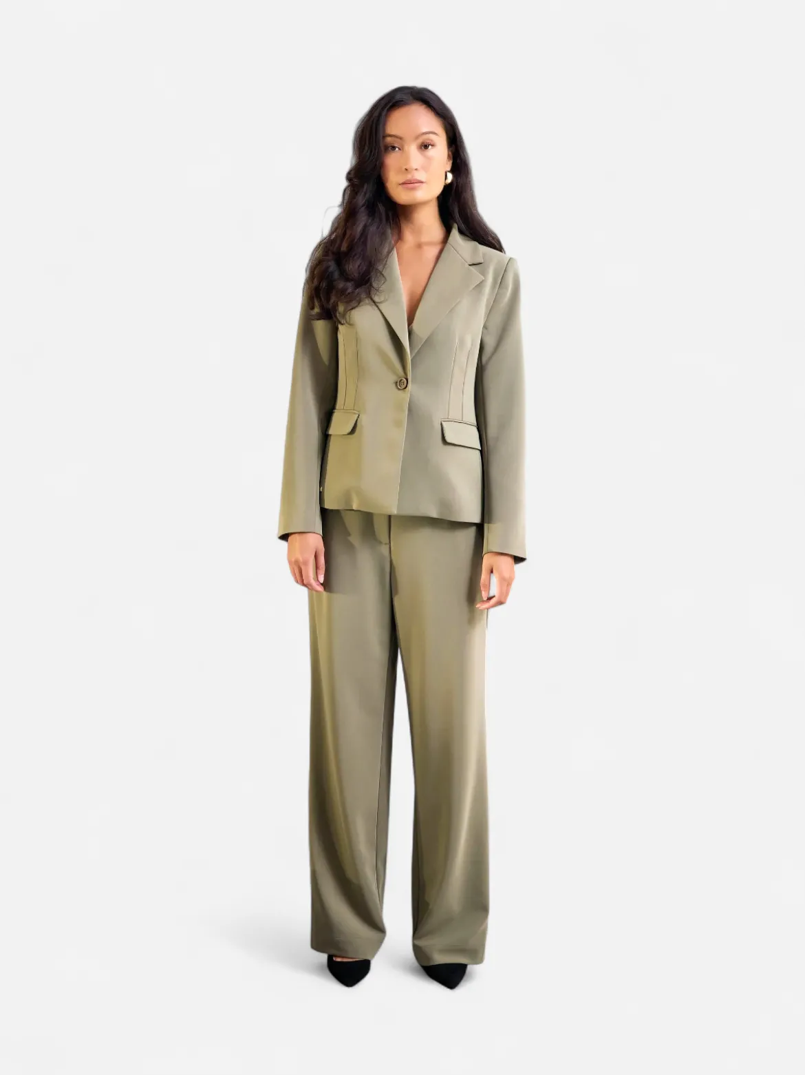 Philosophy Blues Original naisten housut Malto Pants, vaalea armeijanvihreä