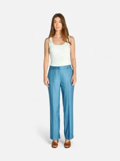 Philosophy Blues Original naisten suorat housut, AMAGO PANTS Vaaleansininen