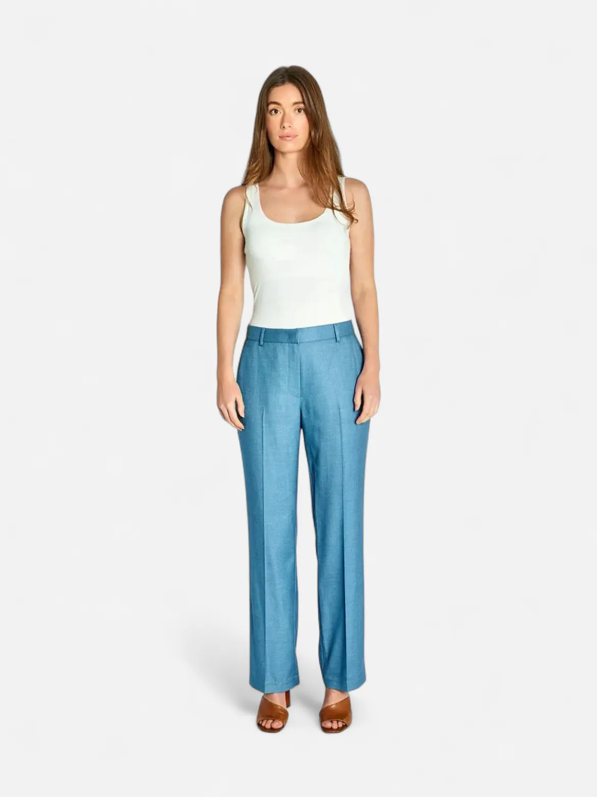 Philosophy Blues Original naisten suorat housut, AMAGO PANTS Vaaleansininen