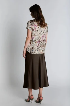 Philosophy Blues Original naisten hame Ello Skirt, tummanruskea