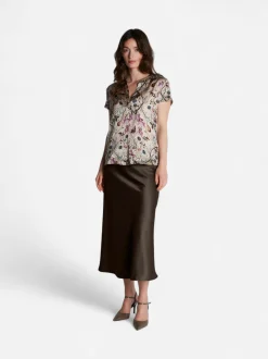 Philosophy Blues Original naisten hame Ello Skirt, tummanruskea