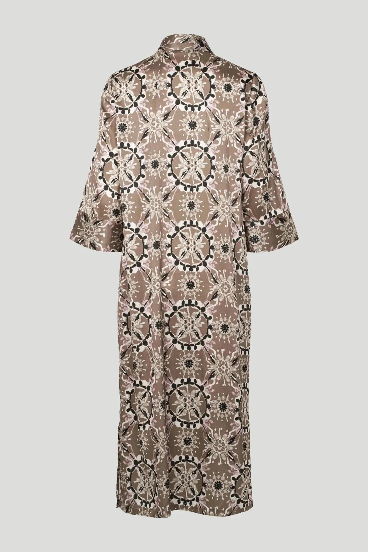 Philosophy Blues Original naisten mekko, SILKY SIMBIA DRESS Ruskea Kuosi
