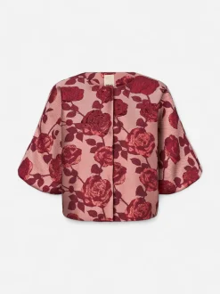 Philosophy Blues Original naisten bleiseri Maison Jacket, punainen kuosi