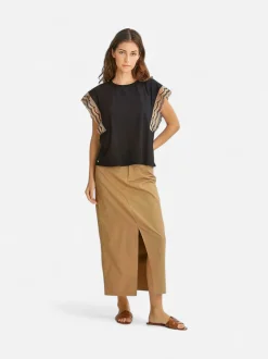 Philosophy Blues Original naisten hame, METANA SKIRT Kameli