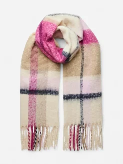 Pieces Kaulaliina Bea Long Scarf Noos Pinkki Kuosi