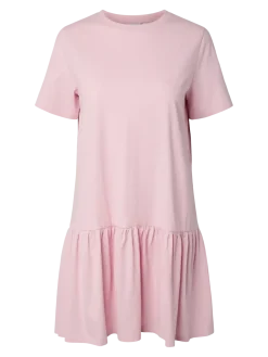Pieces mekko PCDISSO SS O-Neck Dress, Vaaleanpunainen