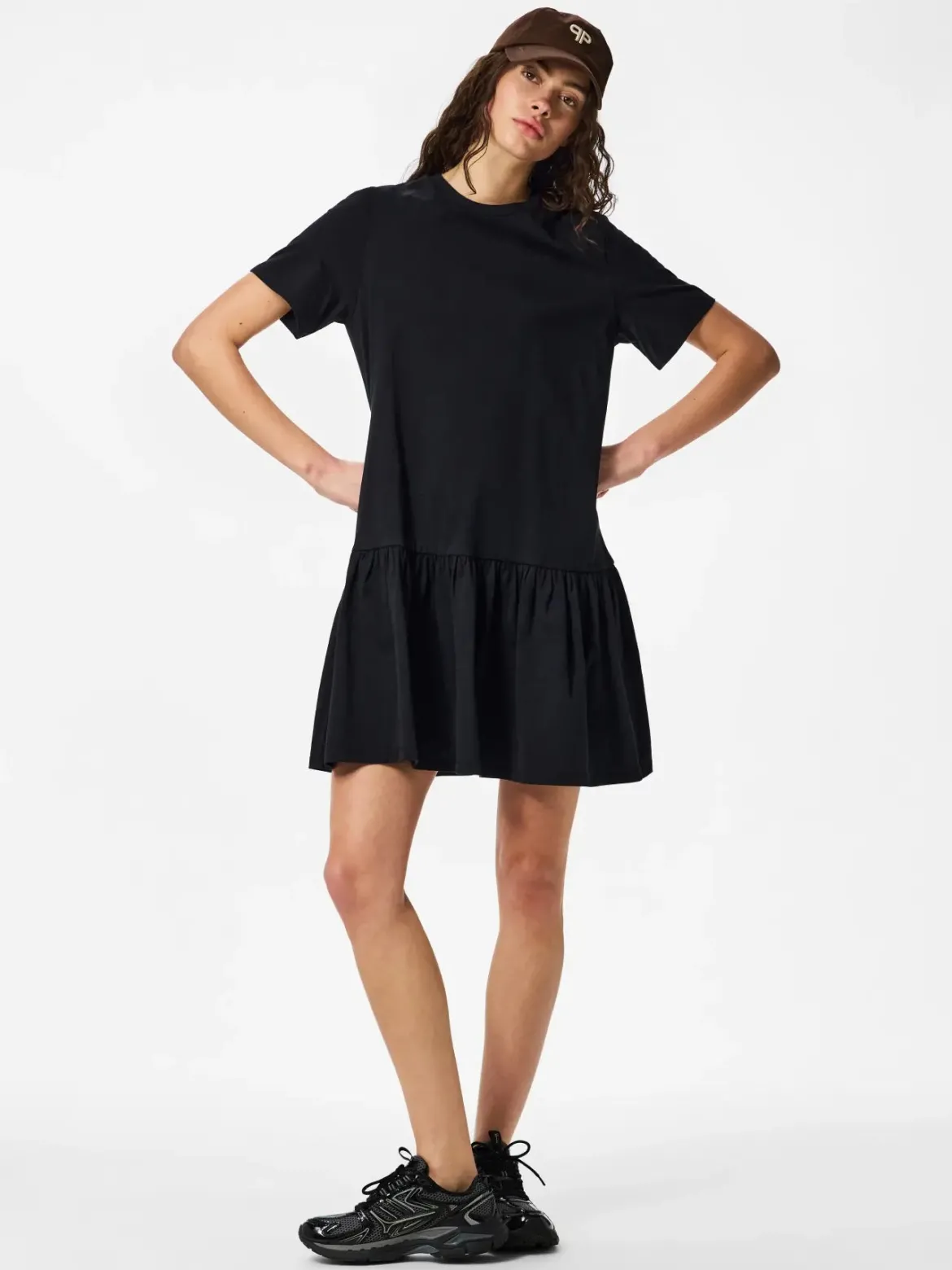 Pieces mekko PCDISSO SS O-Neck Dress, musta