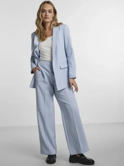 Pieces naisten bleiseri PCBOZZY LS Loose Blazer, vaaleansininen