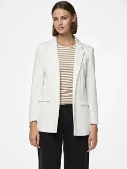 Pieces naisten bleiseri, PCBOZZY LS LOOSE BLAZER Cloud Dancer