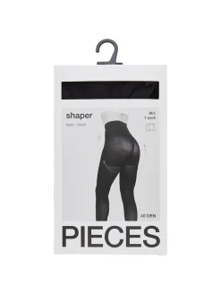 Pieces Naisten Sukkahousut PCSHAPER 40 DEN TIGHTS Black