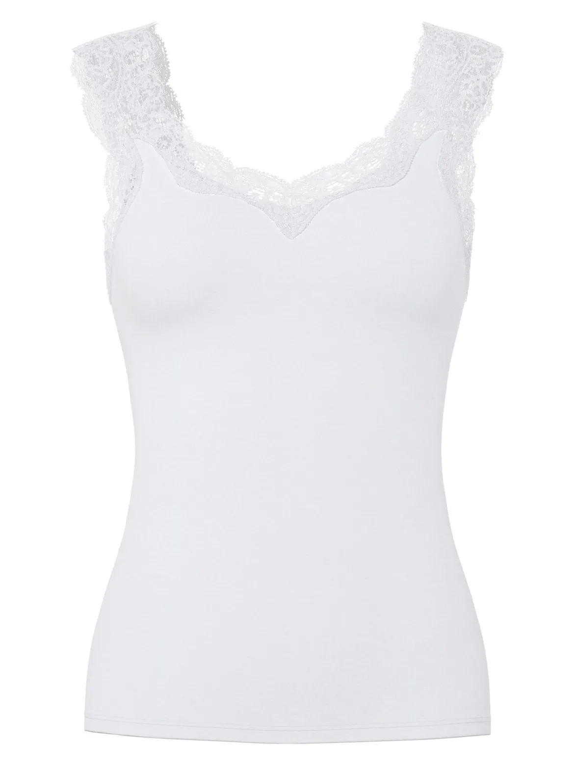 Pieces naisten toppi PCBARBERA LACE TOP JRS NOOS, valkoinen