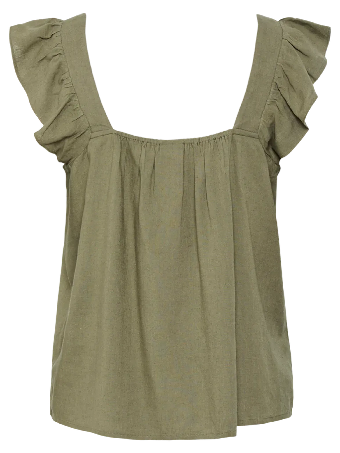 Pieces naisten toppi Pcpia Sl Top Wvn Noos, Deep Lichen Green