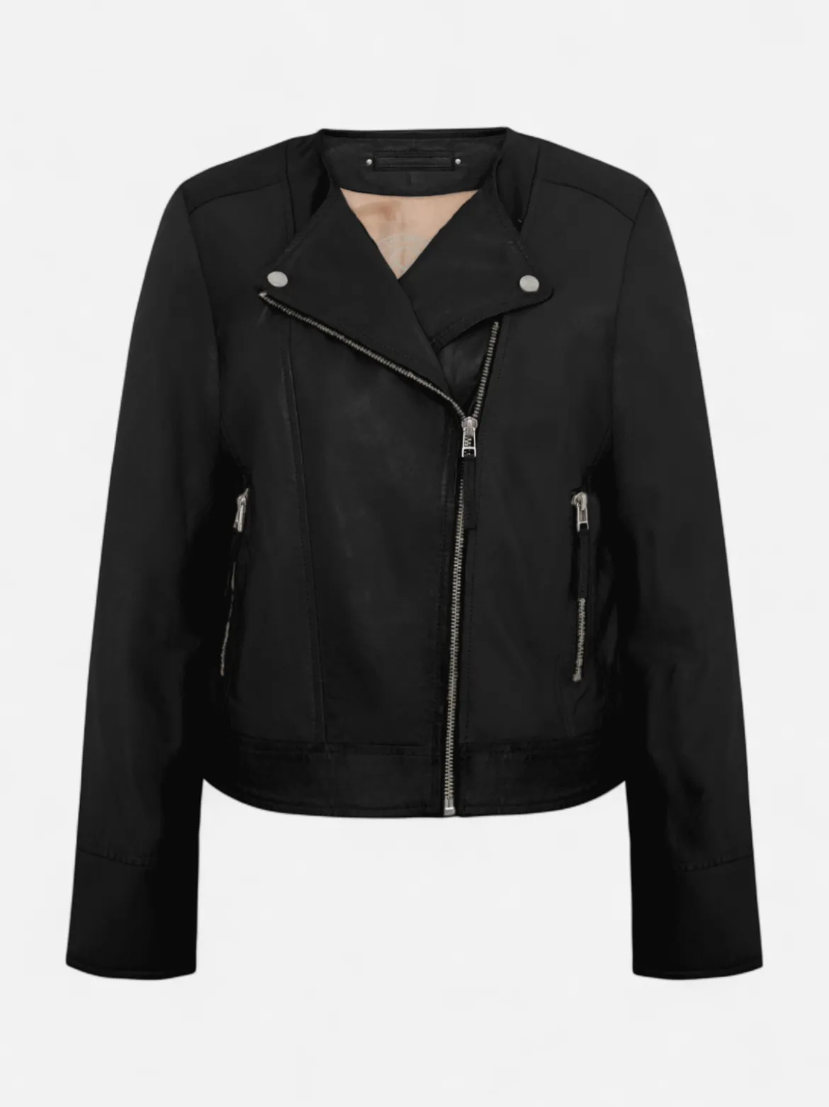 Saki naisten nahkatakki Johanna Jacket, musta