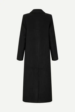 Samsoe Samsoe naisten villakangastakki Falcon Coat, musta