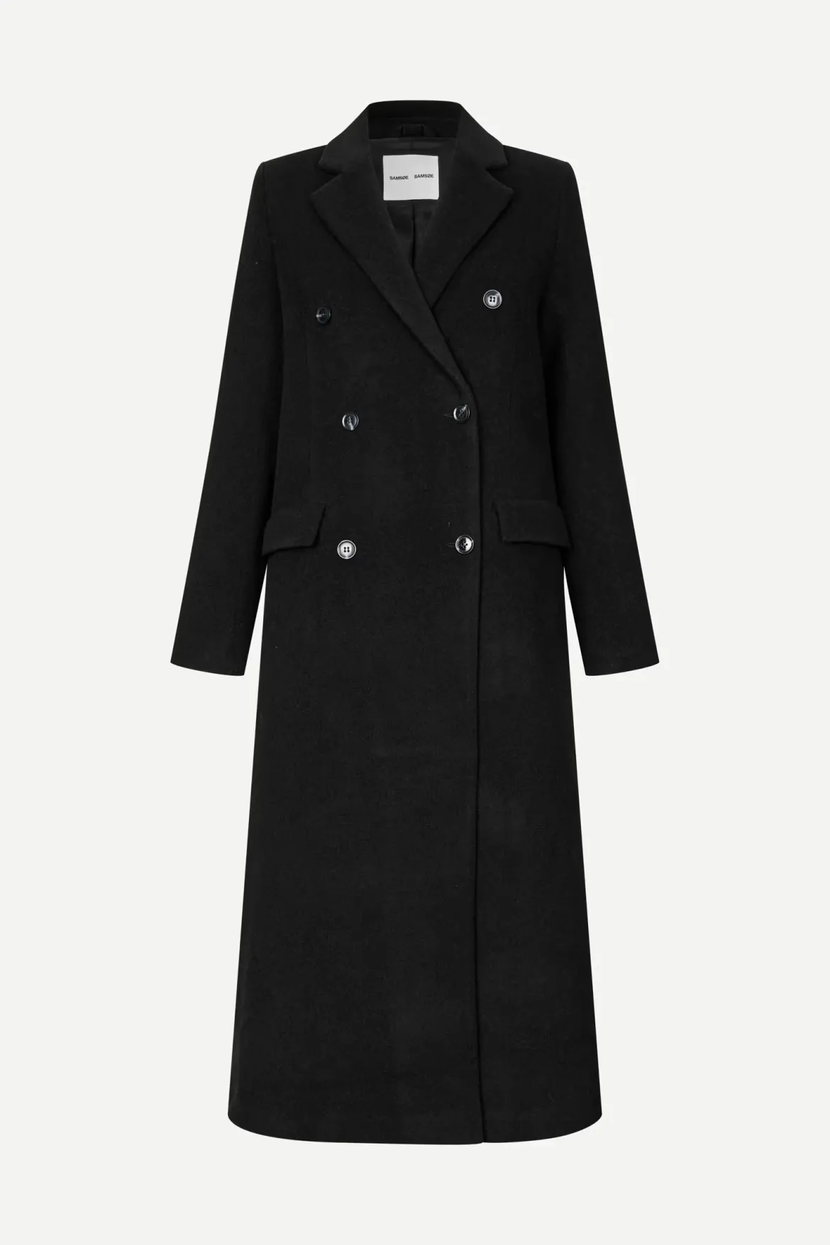 Samsoe Samsoe naisten villakangastakki Falcon Coat, musta