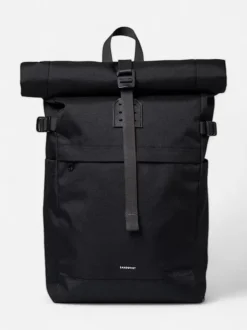 Sandqvist reppu, ICON ROLLTOP BACKPACK M Musta