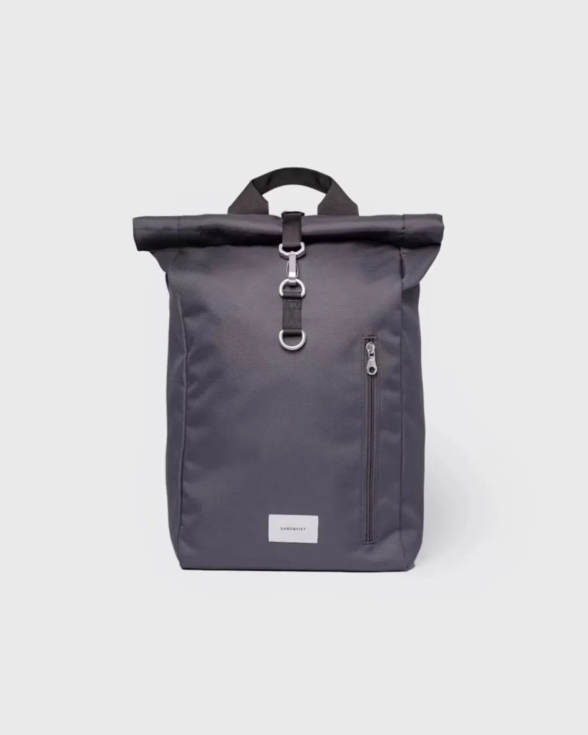 Sandqvist unisex reppu GROUND Rolltop Backpack L, tummanharmaa