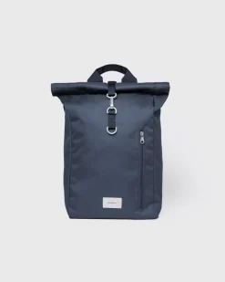 Sandqvist unisex reppy GROUND Rolltop Backpack L, tummansininen