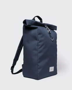 Sandqvist unisex reppy GROUND Rolltop Backpack L, tummansininen