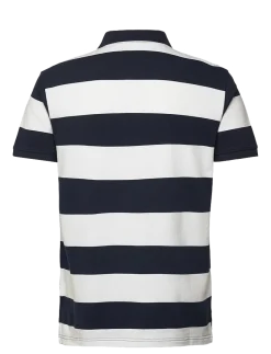 Sebago miesten pikeepaita Mick Block Stripe Pique Nos, raidallinen sininen