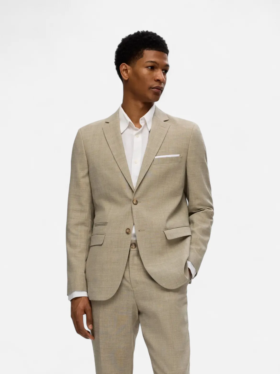 Selected bleiseri Oasis Linen, Sand