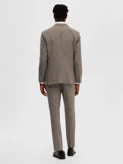 Selected bleiseri, OASIS LINEN Keskiruskea