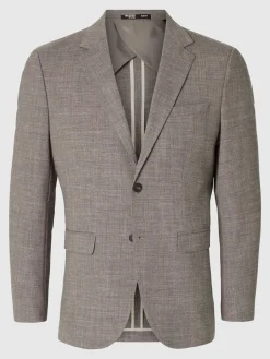 Selected bleiseri, OASIS LINEN Keskiruskea