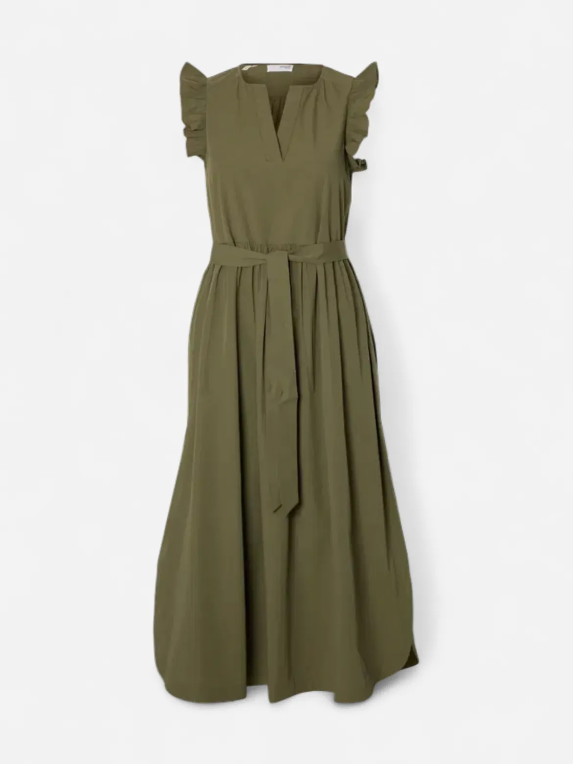 Selected Femme mekko Blair Ida Regular Sl Long Dress Noos, Deep Lichen Green