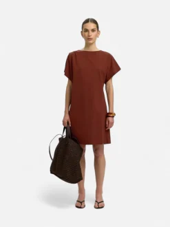 Selected Femme mekko Calli, Cherry Mahogany