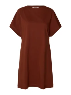 Selected Femme mekko Calli, Cherry Mahogany