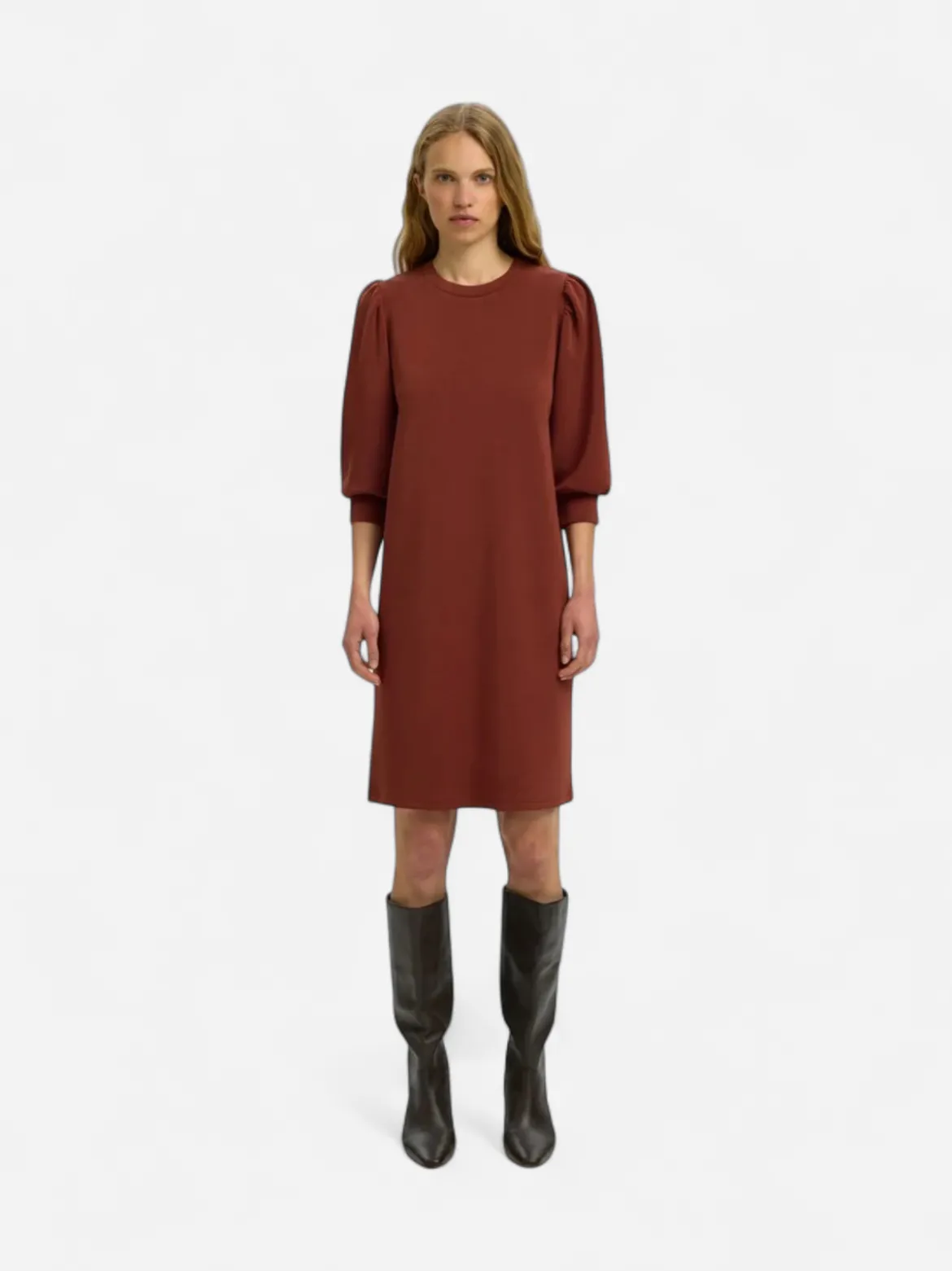 Selected Femme mekko SLFTenny, Cherry Mahogany