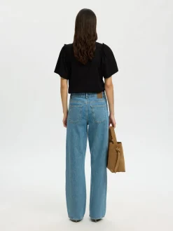Selected Femme naiset T-paita Penelope, musta