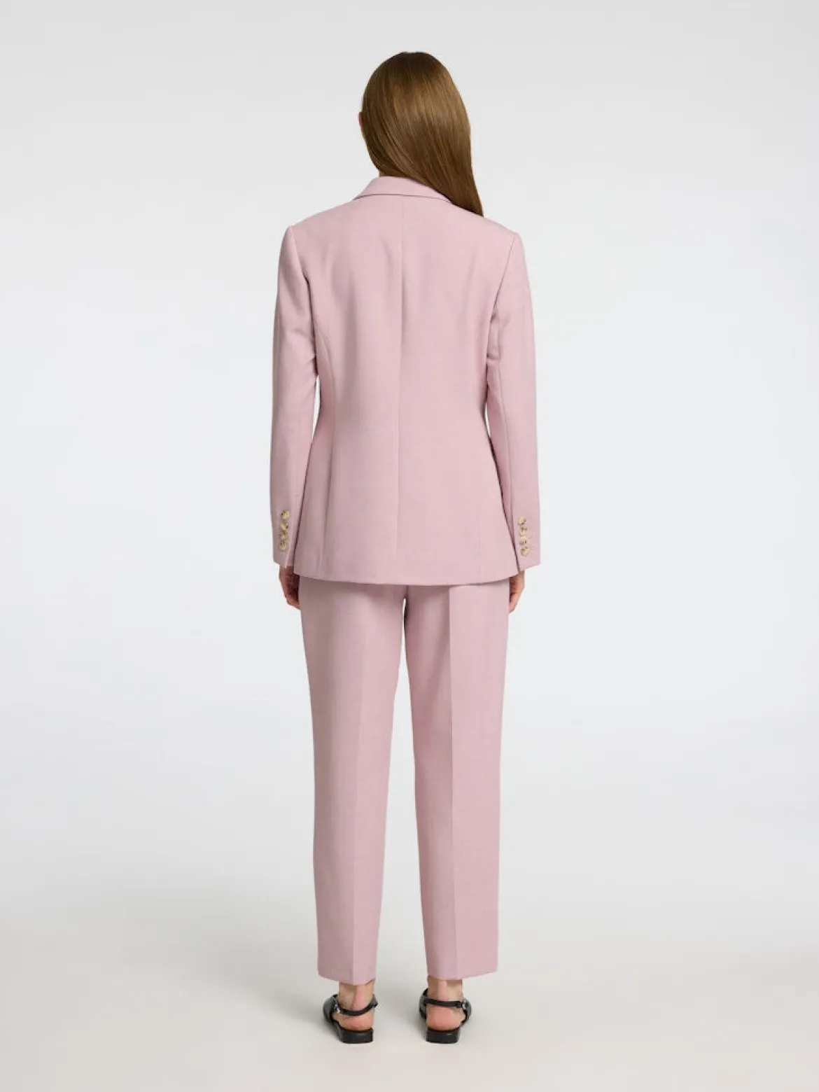 Selected Femme Naisten Bleiseri, AD-SLFRITA LS CLASSIC BLAZER MEL NOOS Vaaleanpunainen