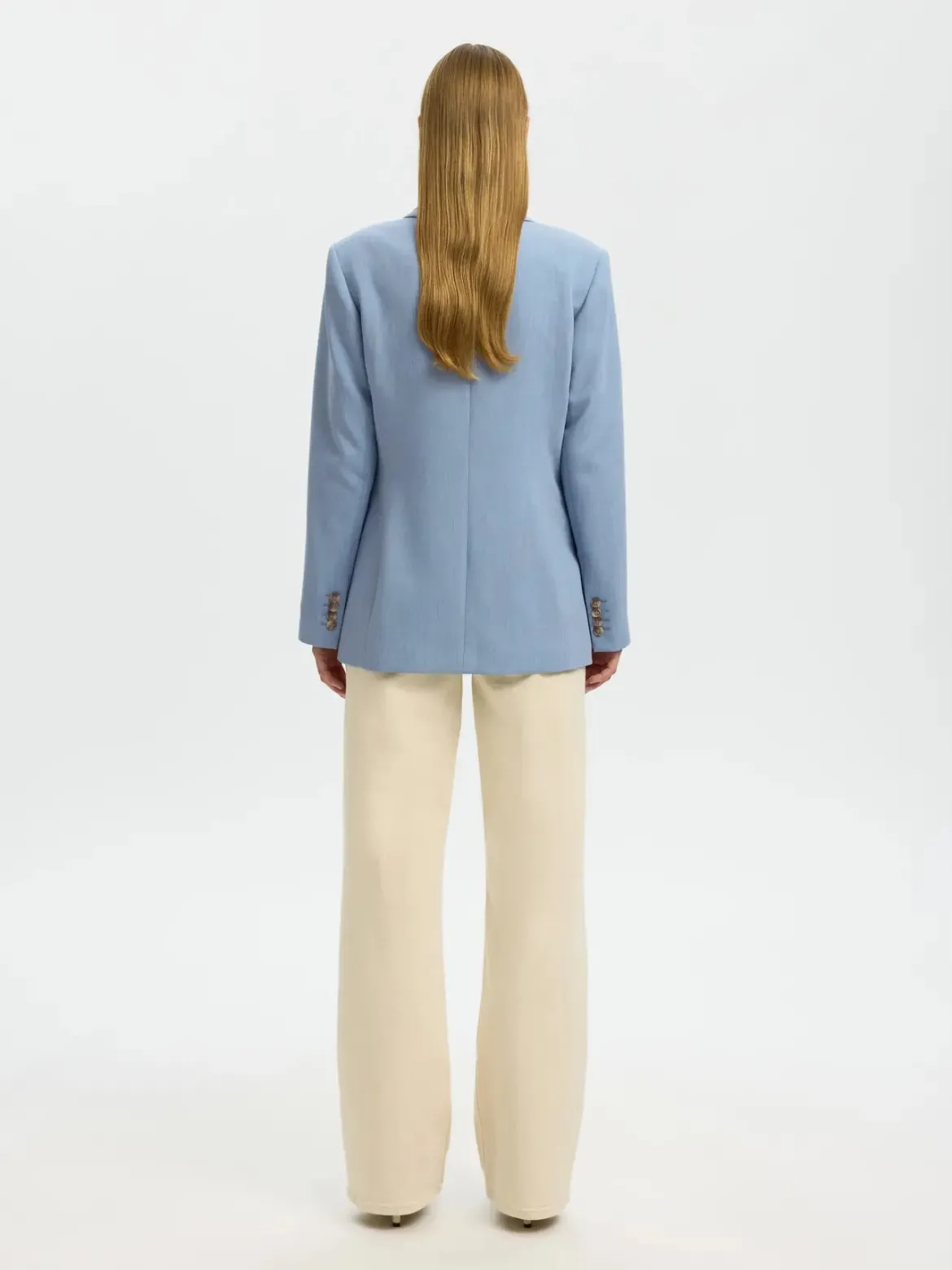 Selected Femme naisten bleiseri SlfRita Classic Blazer, Dusty Blue Melange