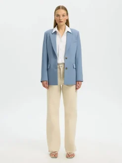 Selected Femme naisten bleiseri SlfRita Classic Blazer, Dusty Blue Melange