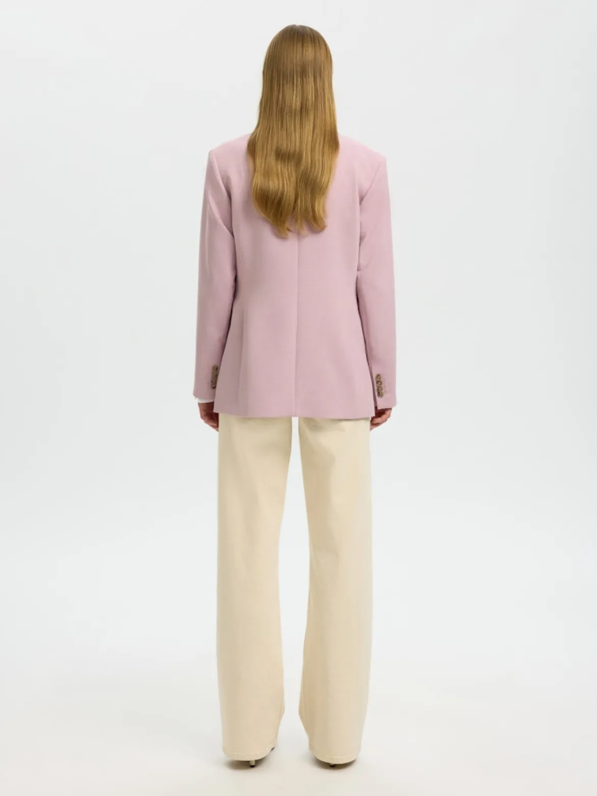 Selected Femme naisten bleiseri AD-SLFRITA LS CLASSIC, Bleached Mauve Melan