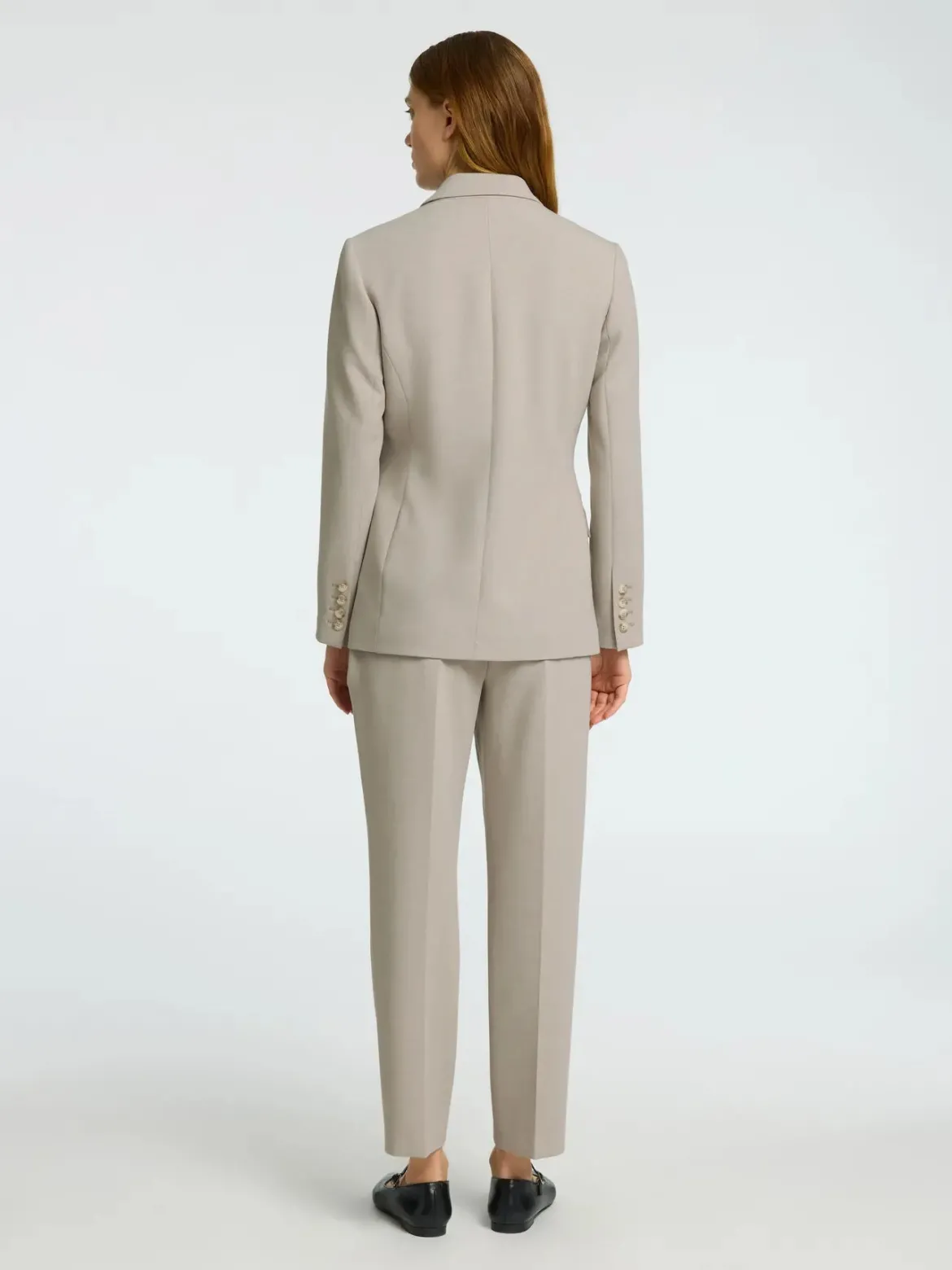 Selected Femme Naisten Bleiseri, AD-SLFRITA LS CLASSIC BLAZER MEL NOOS Island Fossil Melange